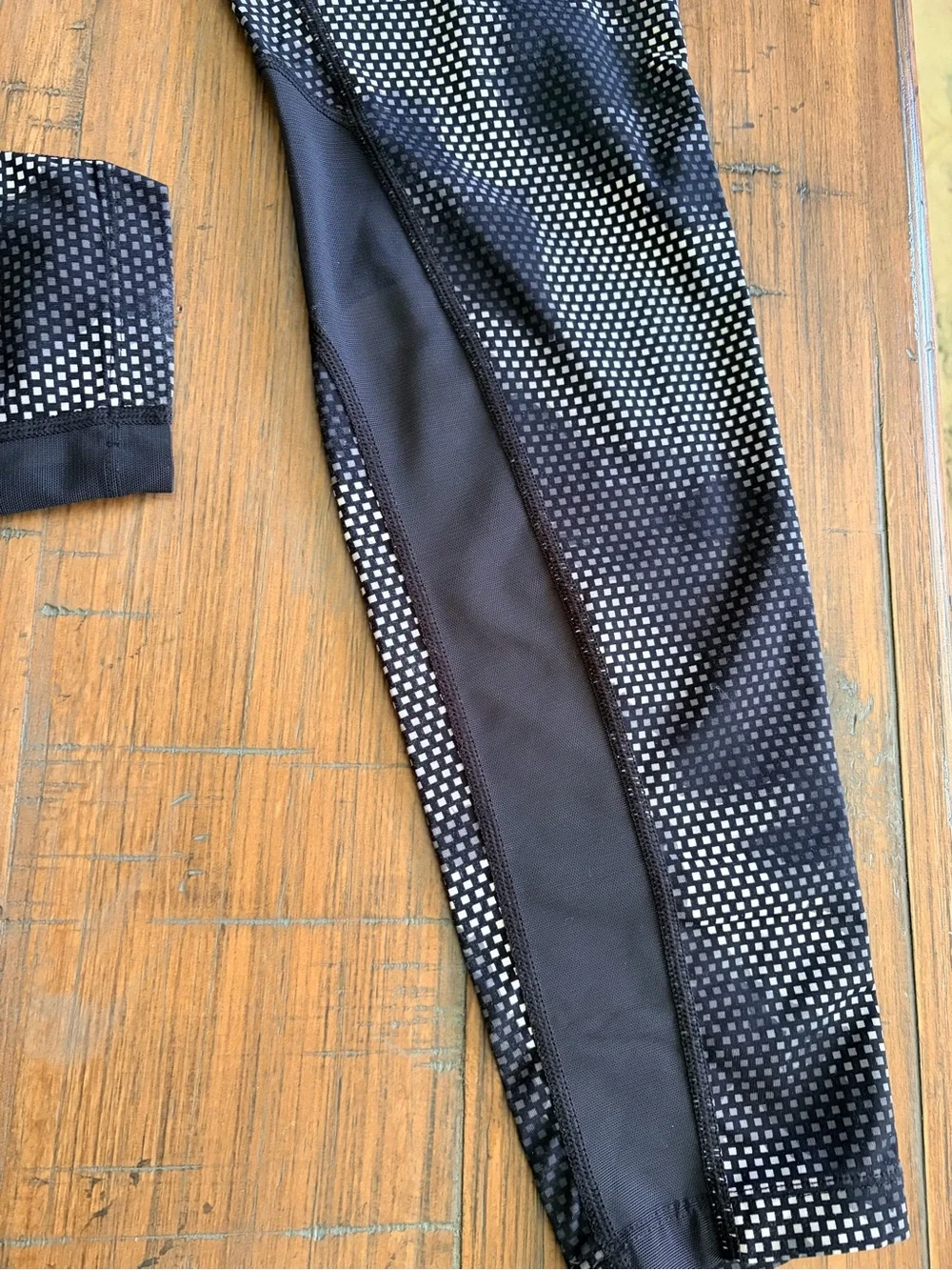 Nike Black and White Camo Print Performance Leggings